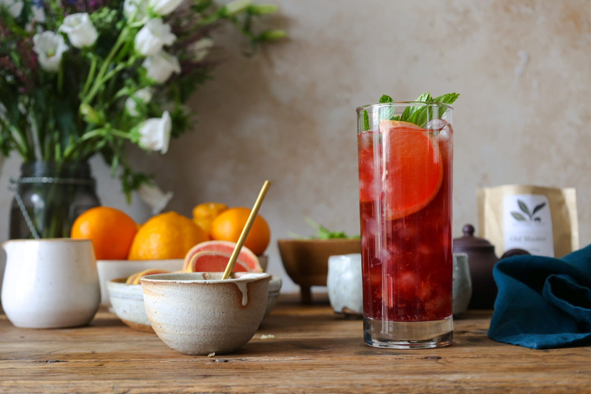 Citrus Oolong Tea Mocktail