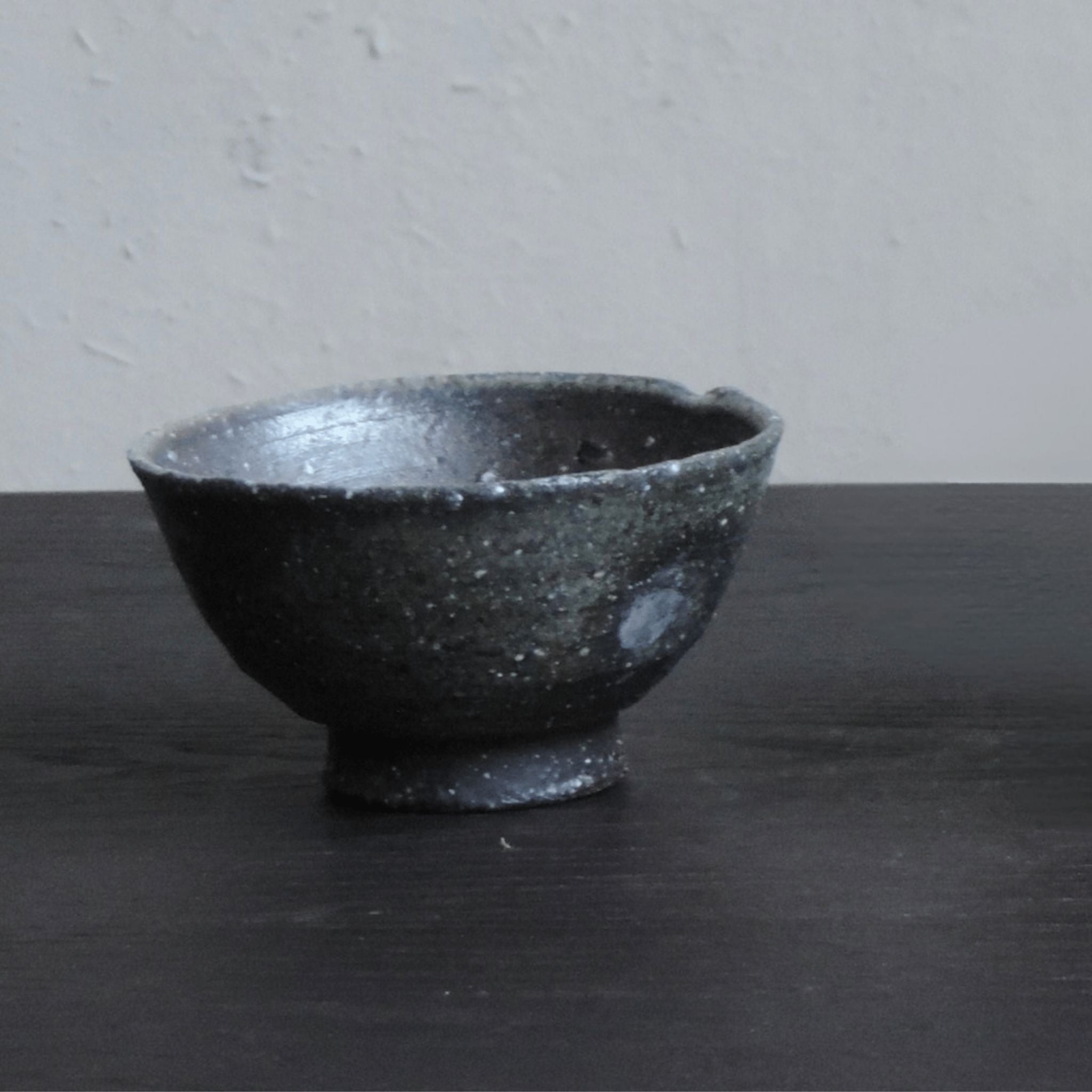 Foraged Clay Tea Bowl - Dark Color